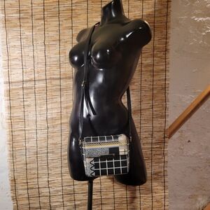 Rare & Other Stories Women's Bold Graphic Leather Crossbody Bag